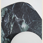 Бра с каменным основанием и плафоном из стекла Amazon Green Shaw Marble Lighting варинант исполнения - 1 | Loft Concept в Москве