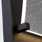 Настенный фонарь уличный прямоугольный черного цвета со стеклом с пузырьками Eurofase варинант исполнения - 3 | Loft Concept в Москве