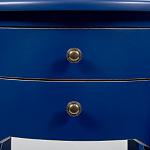 Синяя тумба на фигурных ножках Shelby варинант исполнения - 3 | Loft Concept в Москве