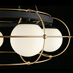 Люстра подвесная круглая с белыми плафонами Martin варинант исполнения - 4 | Loft Concept в Москве