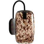 Бра с плафоном из янтарного стекла Amber Olmos Wall Lamp варинант исполнения - 1 | Loft Concept в Москве