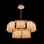 Люстра двухъярусная с текстурными овальными абажурами Splendor Palace Style варинант исполнения - 1 | Loft Concept в Москве