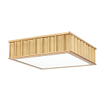 Потолочный светильник квадратный с гофрированным латунным абажуром Millennium варинант исполнения - 1 | Loft Concept в Москве