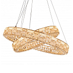 Люстра на 2 кольца с текстурной огранкой Reflection of Reality варинант исполнения - 2 | Loft Concept в Москве