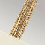 Люстра подвесная с широким белым текстильным абажуром и вертикальными декоративными элементами Hinkley варинант исполнения - 5 | Loft Concept в Москве