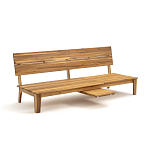 Садовый диван-трансофрмер Kate серый варинант исполнения - 2 | Loft Concept в Москве