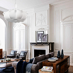 Подвесной светильник с белым фигурным абажуром и мягкими волнистыми краями Cloud Motion  варинант исполнения - 20 | Loft Concept в Москве