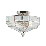 Потолочный светильник шестигранной формы с прозрачными стеклянным плафоном Elstead Lighting варинант исполнения - 5 | Loft Concept в Москве