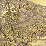 Обои ручная роспись Le Brésil Amarelo Deep Rich Gold варинант исполнения - 2 | Loft Concept в Москве