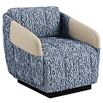 Дизайнерское Кресло William с кожаными подлокотниками  варинант исполнения - 1 | Loft Concept в Москве