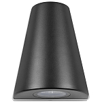 Уличный настенный светильник светодиодный конусообразной формы черного цвета из металла Urban Minimalist варинант исполнения - 4 | Loft Concept в Москве