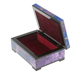 Шкатулка из натурального камня лазурит и чароит Stone Casket варинант исполнения - 3 | Loft Concept в Москве