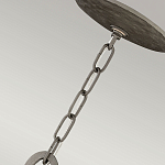 Люстра подвесная с широким белым текстильным абажуром и вертикальными декоративными элементами Hinkley варинант исполнения - 7 | Loft Concept в Москве