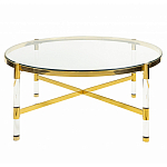 Кофейный столик со столешницей из стекла Crossy варинант исполнения - 1 | Loft Concept в Москве