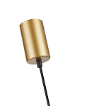 Подвесной светильник с сетчатым металлическим плафоном цилиндрической формы золотой Metal Mesh варинант исполнения - 5 | Loft Concept в Москве