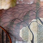 Обои ручная роспись Willow & Waves Original colourway on Edo painted Xuan paper with antiquing варинант исполнения - 2 | Loft Concept в Москве