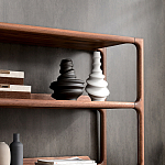 Стеллаж в гостиную для книг Moon Walnut Furniture варинант исполнения - 6 | Loft Concept в Москве