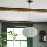 Подвесной светильник с абажуром из молочного стекла Vintage Charm варинант исполнения - 3 | Loft Concept в Москве