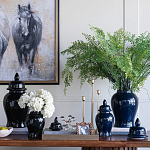 Ваза с крышкой однотонная Высота 31 см Chinoiserie Ceramics варинант исполнения - 3 | Loft Concept в Москве