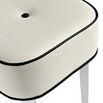 Квадратный мягкий пуф на белых ножках Winton Pouf Square варинант исполнения - 22 | Loft Concept в Москве