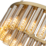 Люстра со стеклянными цилиндрическими плафонами Luminous Cylinders Amber Round варинант исполнения - 5 | Loft Concept в Москве