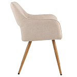 Стул в рогожке бежевого цвета NEASAN STOOL варинант исполнения - 5 | Loft Concept в Москве