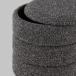 Пуф Three Gray в ткани букле серого цвета варинант исполнения - 5 | Loft Concept в Москве