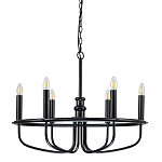 Люстра круглая с 6-ю лампами Kichler варинант исполнения - 1 | Loft Concept в Москве