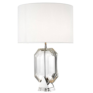 Настольная лампа Eichholtz Table Lamp Emerald Nickel & white