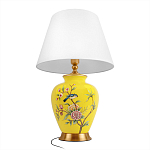 Настольная лампа желтая с изображением птиц Slip Away варинант исполнения - 9 | Loft Concept в Москве