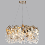 Люстра с декоративными подвесками из прозрачного стекла в форме монеток FAIRYTREE Light варинант исполнения - 8 | Loft Concept в Москве