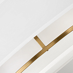 Потолочный светильник с двухслойным белым текстильным абажуром Hinkley варинант исполнения - 5 | Loft Concept в Москве