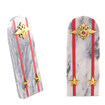 Сувенир Погон МВД из натурального камня мрамор Souvenir Epaulets варинант исполнения - 6 | Loft Concept в Москве