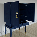 Кабинетный шкаф Elsa Dreams Blue с 2-мя ящиками варинант исполнения - 3 | Loft Concept в Москве