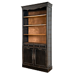 Стеллаж книжный с 4-мя полками и 2-мя ящиками с состаренным эффектом Vintage варинант исполнения - 1 | Loft Concept в Москве