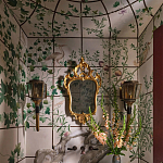 Обои ручная роспись Medici Standard colourway on white Williamsburg варинант исполнения - 1 | Loft Concept в Москве