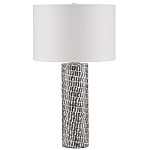 Настольная лампа с узором вдоль колоннообразного основания Scenic Surface варинант исполнения - 3 | Loft Concept в Москве