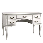 Стол рабочий белый из массива бука с 5-ю ящиками White Provence варинант исполнения - 1 | Loft Concept в Москве