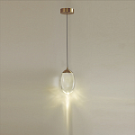 Подвесной светильник с плафоном в форме капли Crystal Transparent Drop варинант исполнения - 4 | Loft Concept в Москве