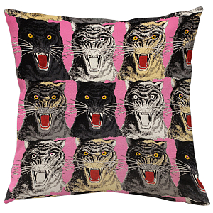Декоративная подушка Стиль Gucci Panthers Pink