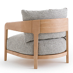 Кресло с каркасом из массива ясеня Deniaud Ash Grey Armchair варинант исполнения - 3 | Loft Concept в Москве