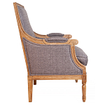 Кресло William Classical Armchair grey flax варинант исполнения - 1 | Loft Concept в Москве