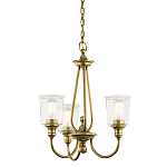 Люстра с прозрачными плафонами из пузырчатого стекла Kichler варинант исполнения - 1 | Loft Concept в Москве