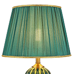 Настольная лампа с абажуром Celestina Green  Gold Lampshade Table Lamp варинант исполнения - 3 | Loft Concept в Москве