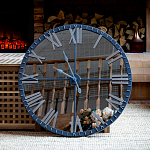 Часы настенные зеркальные с серебряным металлическим циферблатом Mirror Tower Clock варинант исполнения - 5 | Loft Concept в Москве