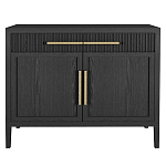 Буфет Primo с двумя ящиками и двумя фасадами Черный дуб варинант исполнения - 1 | Loft Concept в Москве