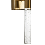 Бра со стеклянным плафоном латунь Gileberte Glass Tube Wall Lamp Brass варинант исполнения - 2 | Loft Concept в Москве