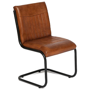 Стул из кожи буйвола Industrial leather chair