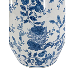 Ваза фарфоровая с узким горлышком и синими цветочными мотивами Independence варинант исполнения - 3 | Loft Concept в Москве