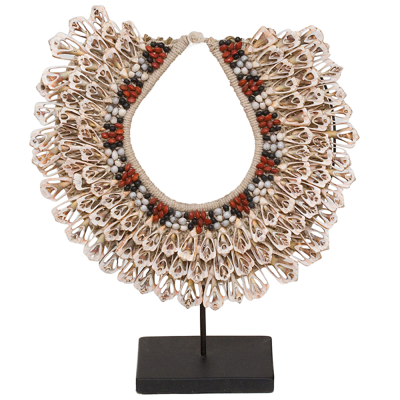       Ethnic Necklace Lacy Shells Beige       | Loft Concept 